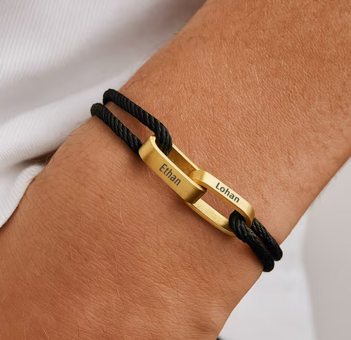 Bracelets duo personnalisés – Couple, Amitié & Promesse