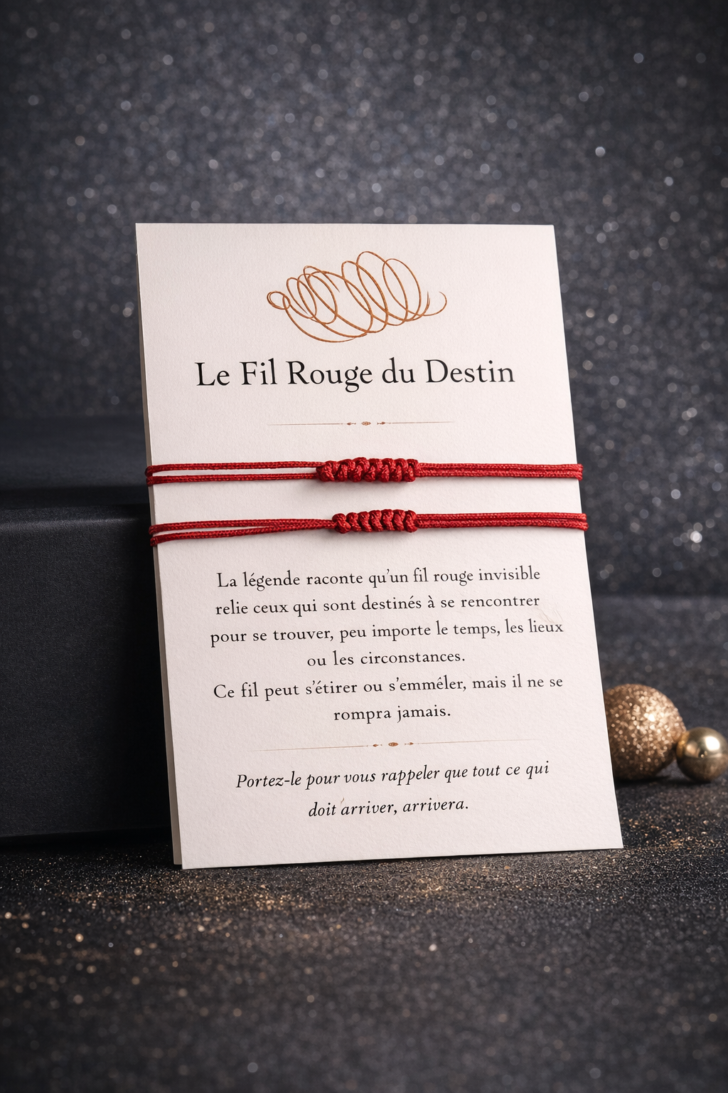 Bracelet Fil Rouge – Lien d’Âme